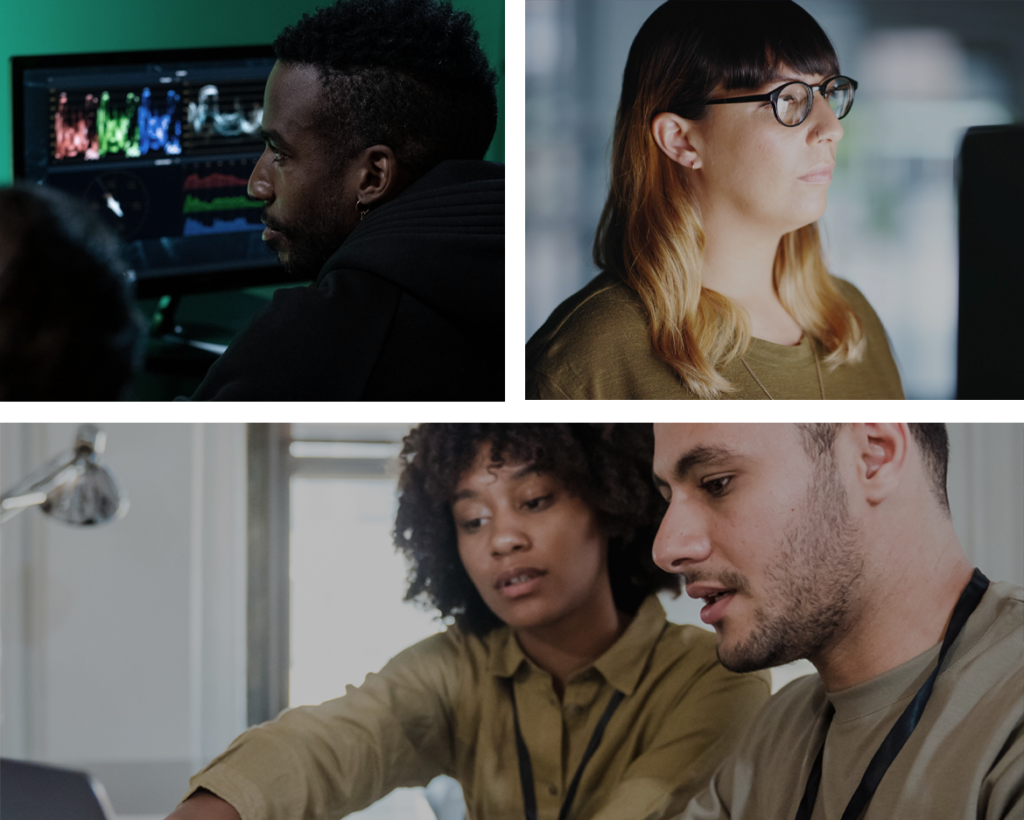 Collage of Editors working