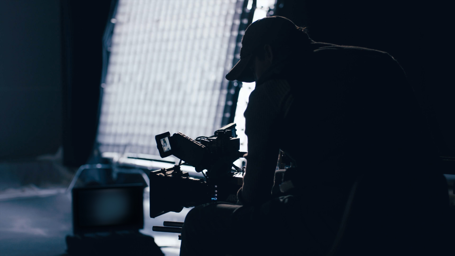 Videographer working